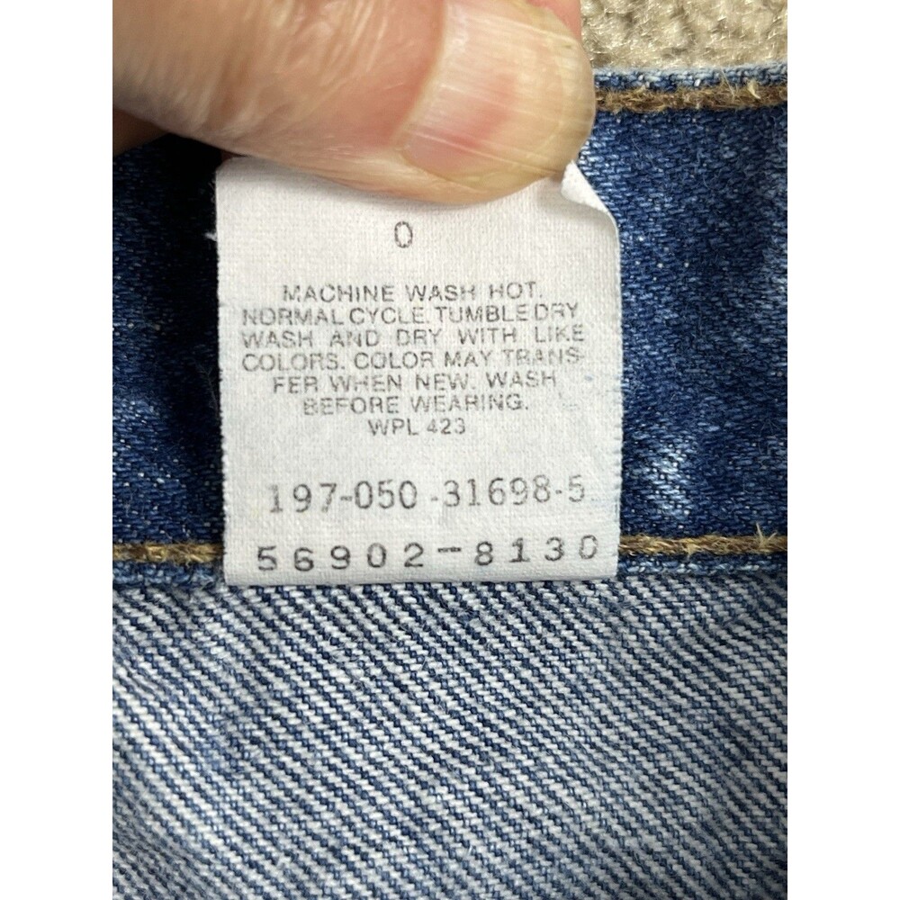 VTG 90s Levis 900 Blank Silver Tab Women 28x30 Tapered Mom Jeans US Fabric Rare - Picture 5 of 12